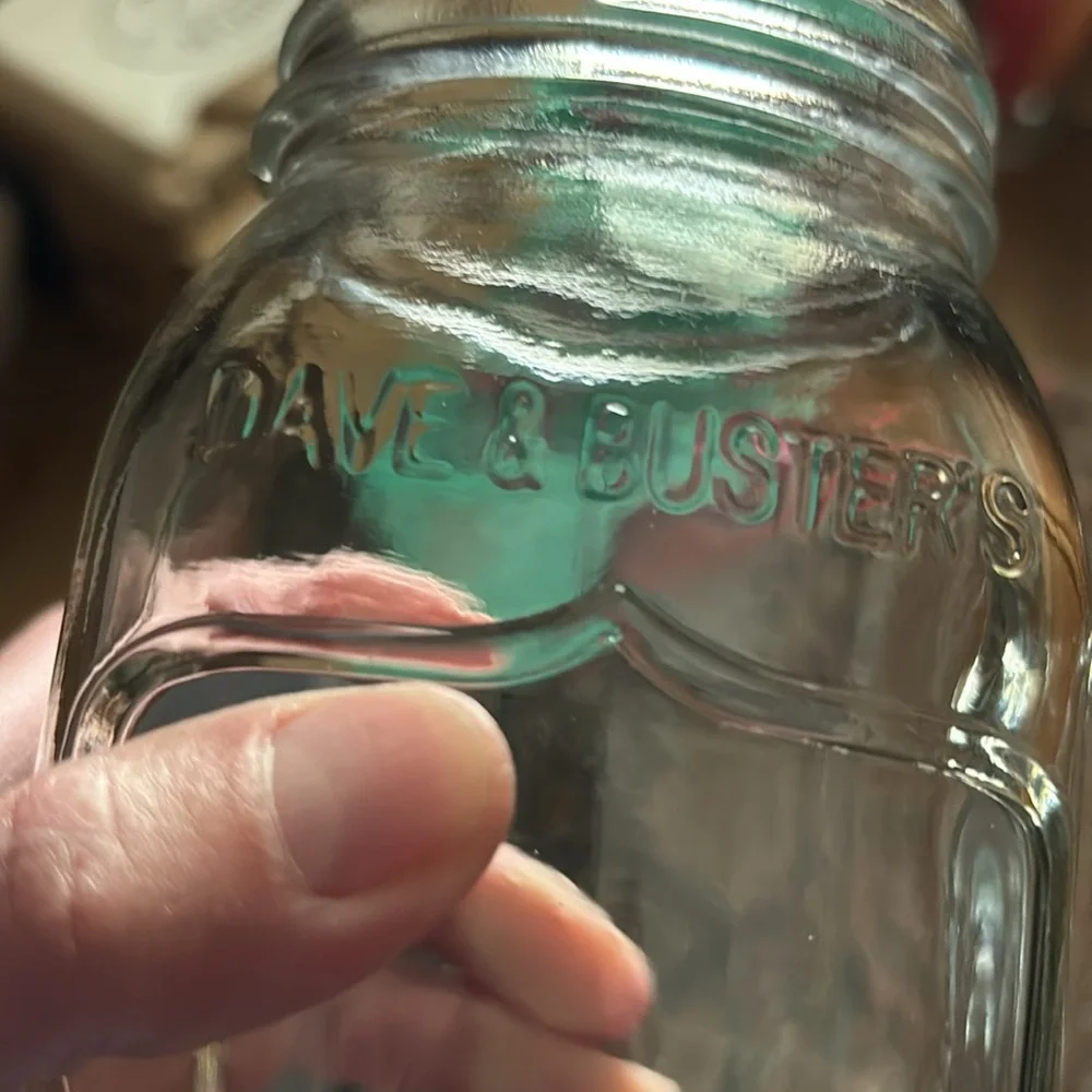 Clear Mason Jar Drinking Glass